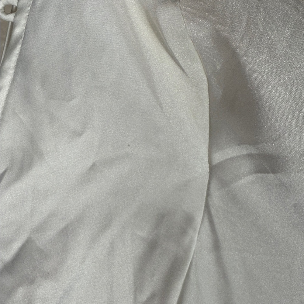 NWT Zhivago Baby Jane Jumpsuit Long Sleeve White Gold Tone Button - Picture 10 of 15